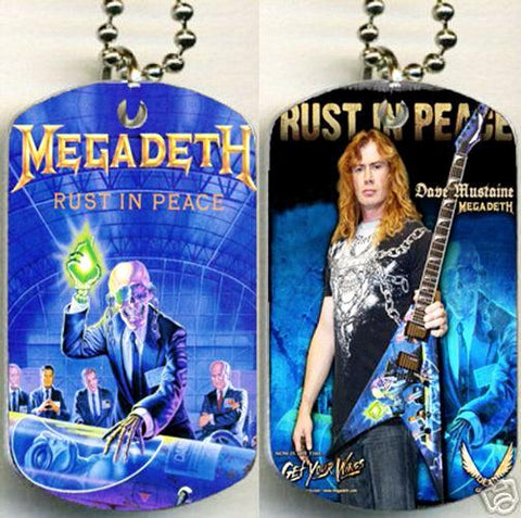 Megadeth - 'Rust In Peace' Metalworks Dog Tag.