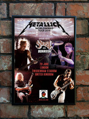 Metallica 2019 'Worldwired' UK Tour Poster