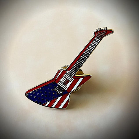 80's Metal 'US Explorer' Guitar Pin