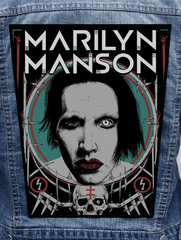 Marilyn Manson - White Eye Metalworks Back Patch