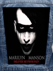 Marilyn Manson - Deliver Me From Pain Metalworks Back Patch