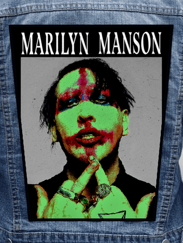 Marilyn Manson - Green Meanie Metalworks Back Patch