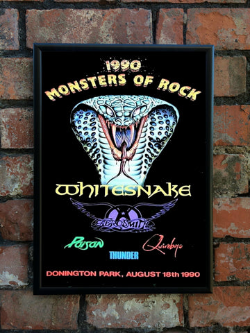 Monsters Of Rock '1990' UK Festival Poster