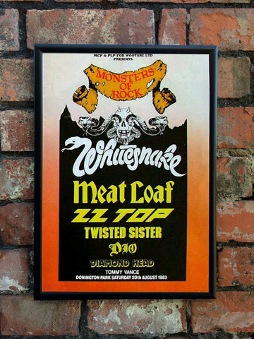 Monsters Of Rock '1983' UK Festival Poster