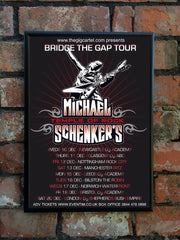 Michael Schenker's Temple Of Rock 2016 'Bridge The Gap' UK Tour Poster