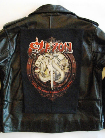 Metalworks Saxon ''Call To Arms' Leather Jacket