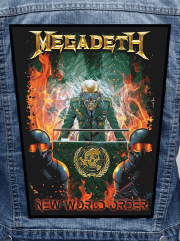 Megadeth - New World Order Metalworks Back Patch