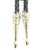 80's Glam - Silver Pistols Bootlace Tie