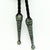 80's Glam - Silver Star Bootlace Tie