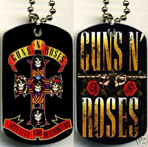 Guns N' Roses - 'Appetite For Destruction' Metalworks Dog Tag.