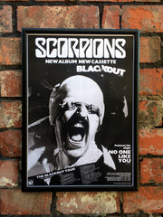 Scorpions 1982 'Blackout' UK Tour Poster