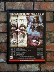 Stone Sour & Avenged Sevenfold 2010 UK Tour Poster